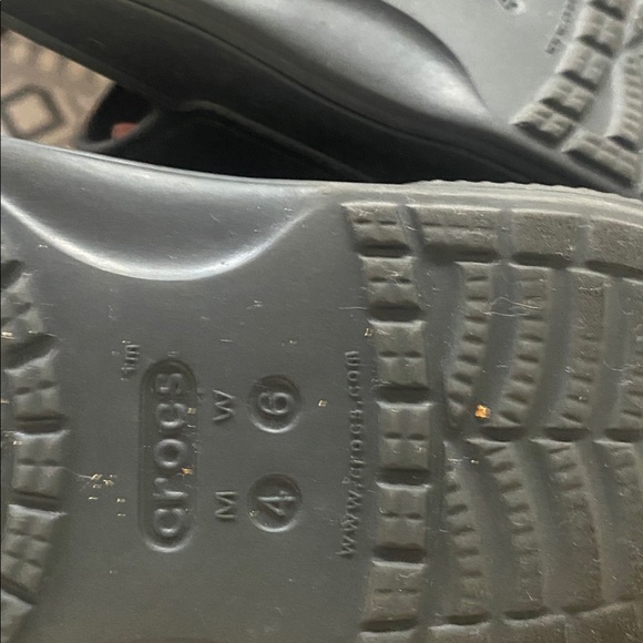 CROCS Black Sandals with Colorful Charms - Picture 3 of 3